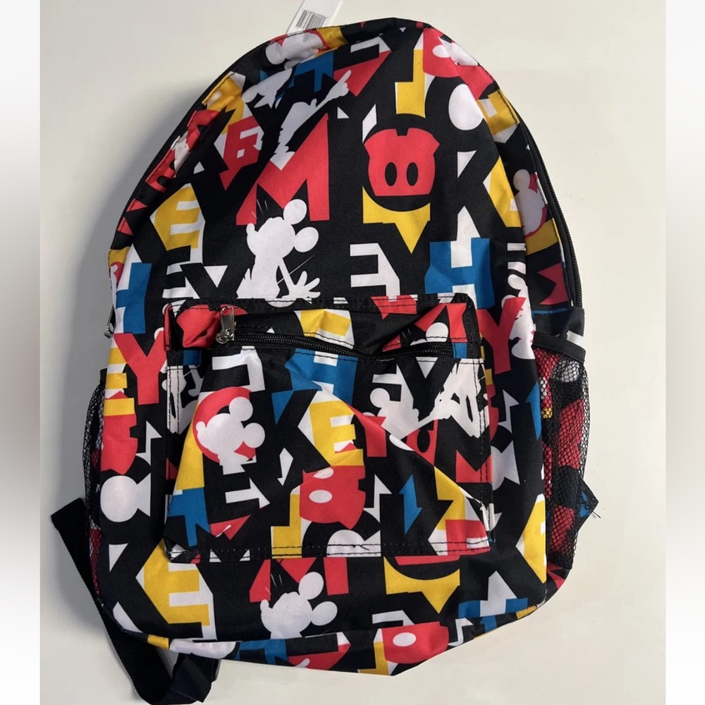 DISNEY PARKS EXCLUSIVE full Size Mickey Mouse Motif Backpack Colorful School